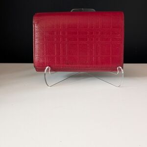 Burberry Red Leather Wallet
